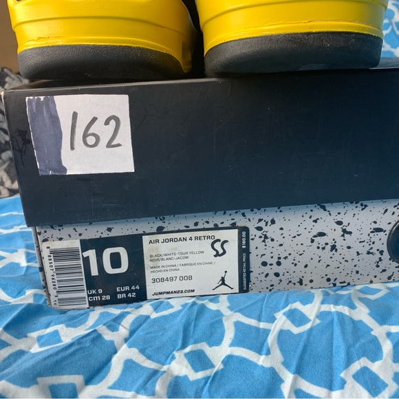 Nike Air Jordan 4 Men’s size 10 Thunder retro OG 2012 yellow rare vintage black - Picture 13 of 13